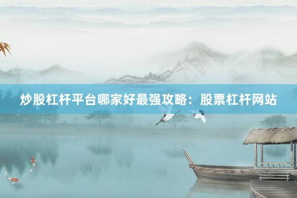 炒股杠杆平台哪家好最强攻略：股票杠杆网站