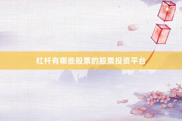 杠杆有哪些股票的股票投资平台